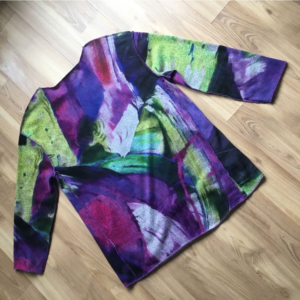 Trisha Tyler - Hi/Low All Print Top Size L Multicolour